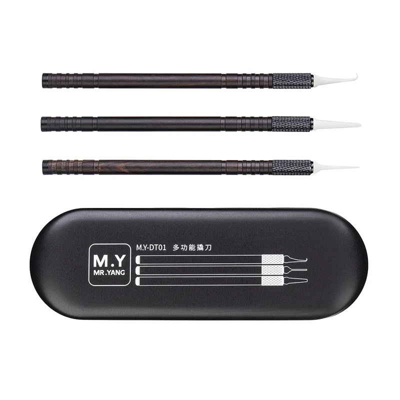 YCS M.Y-DT01 다기능 프라이 나이프 세트 분해 블레이드 미끄럼 방지 금속 프라이 스크레이퍼 휴대폰 수리 접착제 제거 도구