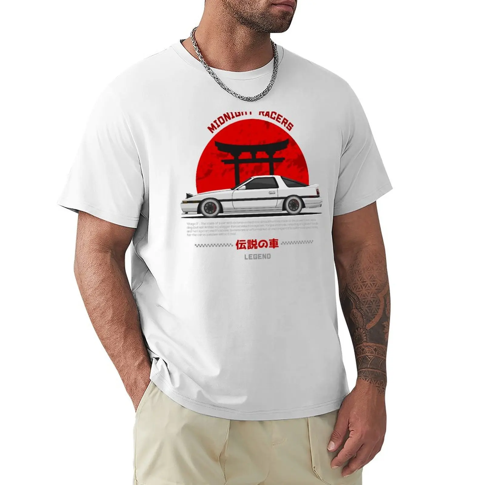 

Midnight Racer White MK3 A70 JDM T-Shirt plus size tops korean fashion tees workout shirts for men