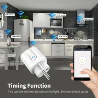 Tuya Wifi Smart Socket EU Plug 20A Power Monitor Remote Control SmartLife APP Works with Alexa Yandex Alice Google Assistant - Image 2