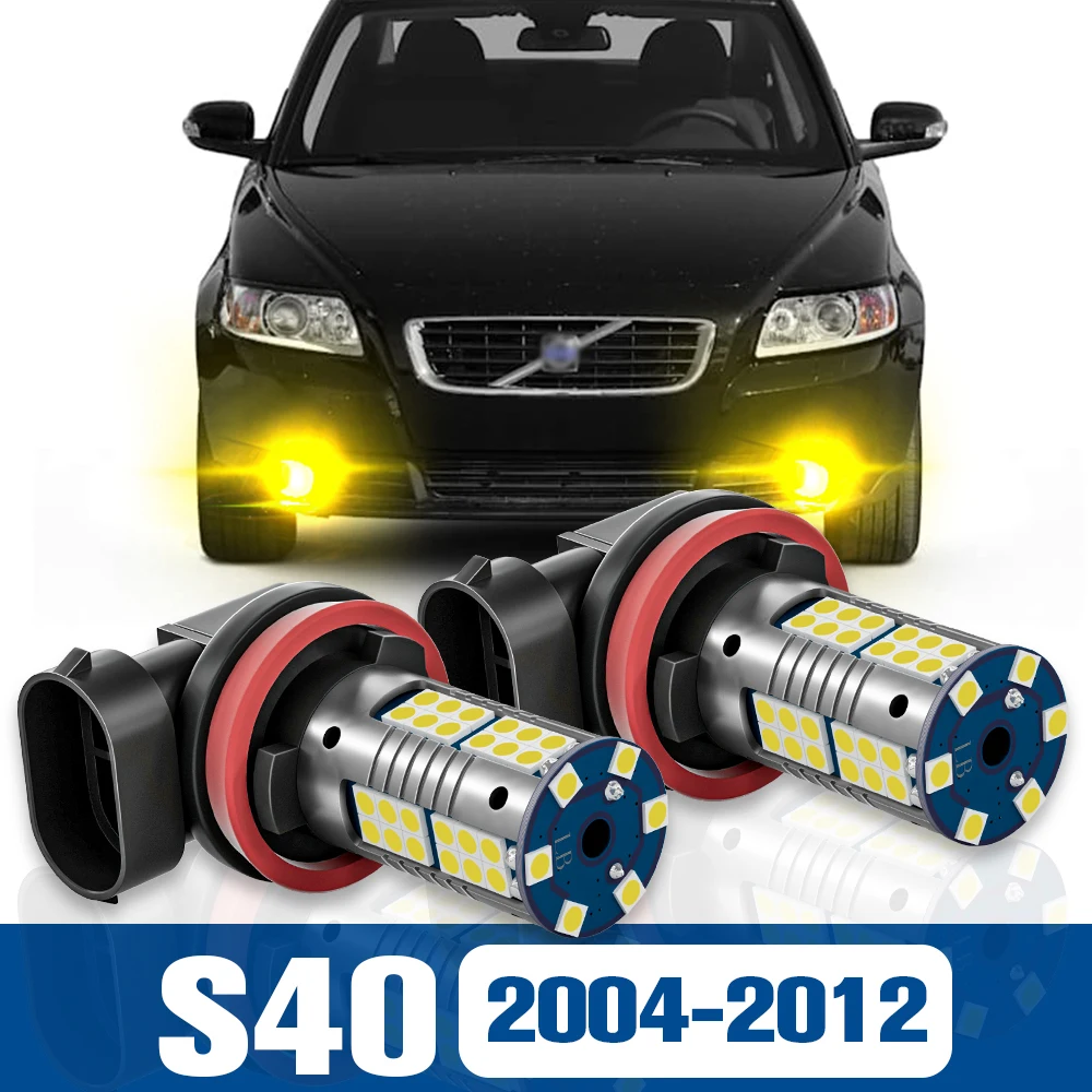 

2pcs LED Fog Light Blub Lamp Accessories Canbus For Volvo S40 2004-2012 2005 2006 2007 2008 2009 2010 2011