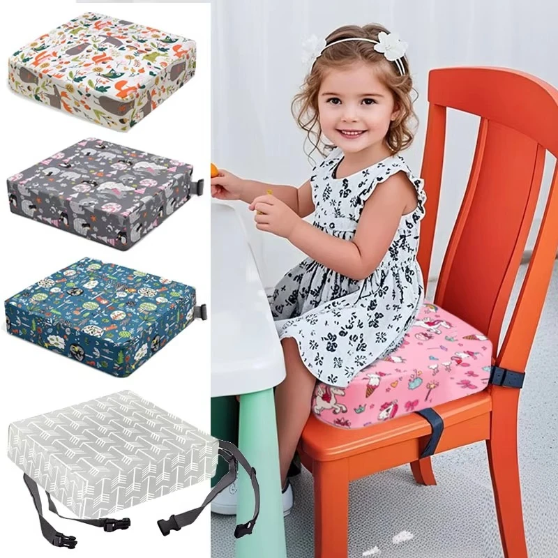 Adjustable Baby Dining Chair Cushion with Removable Safety Features