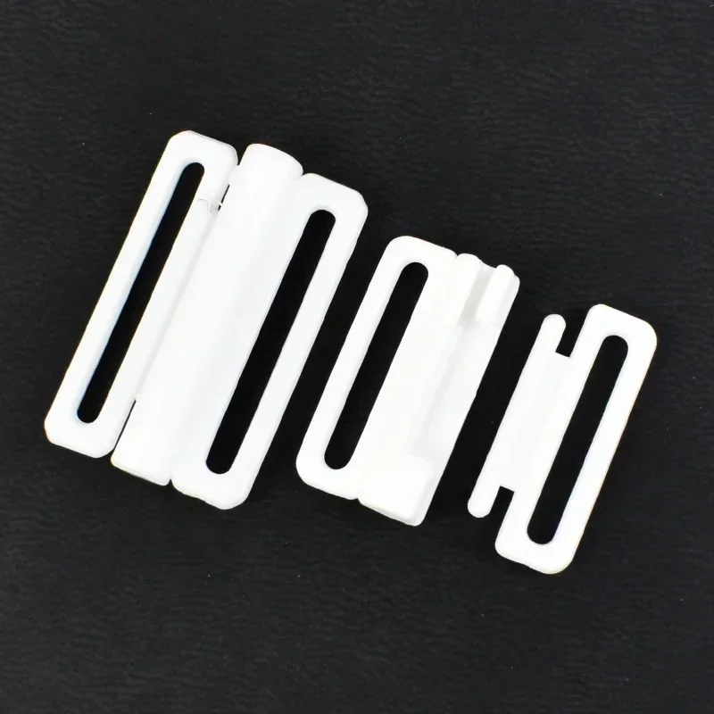 100Sets Meetee 8-25mm Plastic Bra Buckles Swimwear Adjust Front Closure Clip Bikini Clasp DIY Sewing Underwear Accessories