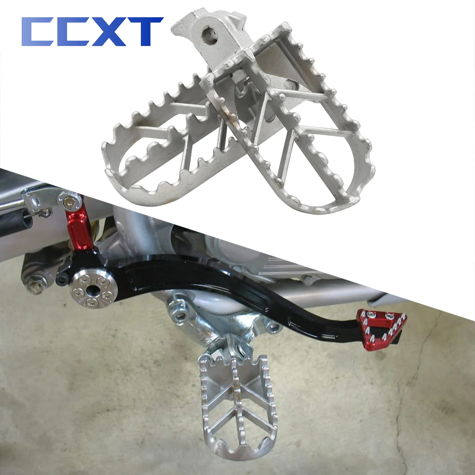 Dirt Bike Stainless Steel Motorcycle Foot Peg Rest Pedal Footpegs For Honda XR XRF CRF 50 50R 70 100F Motocross Universal Parts motorcycle accessories motorcycle footrests motorcycle foot pedals