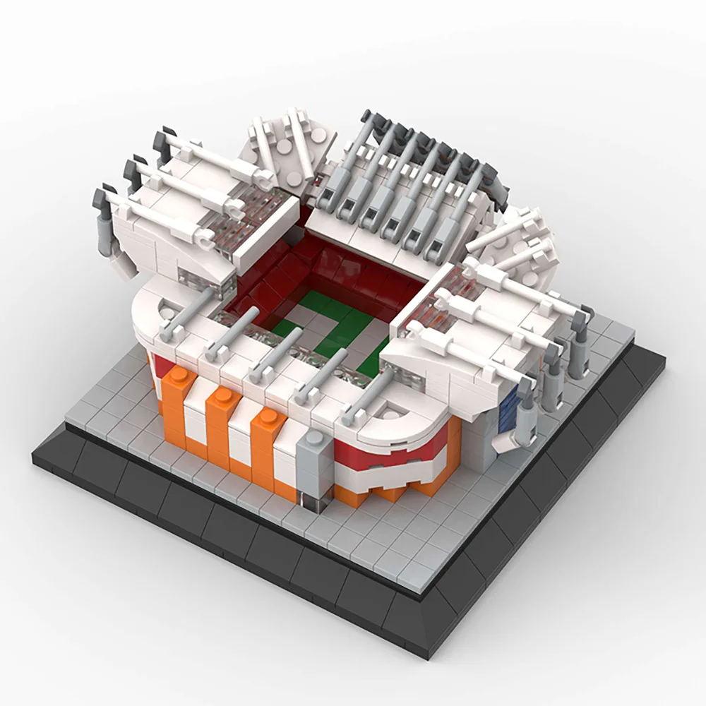 

MOC Mini Old Trafford футбольное поле стадион совместимый 10272 10202 строительные блоки кирпичи игрушка на день рождения, Рождество подарок в наличии