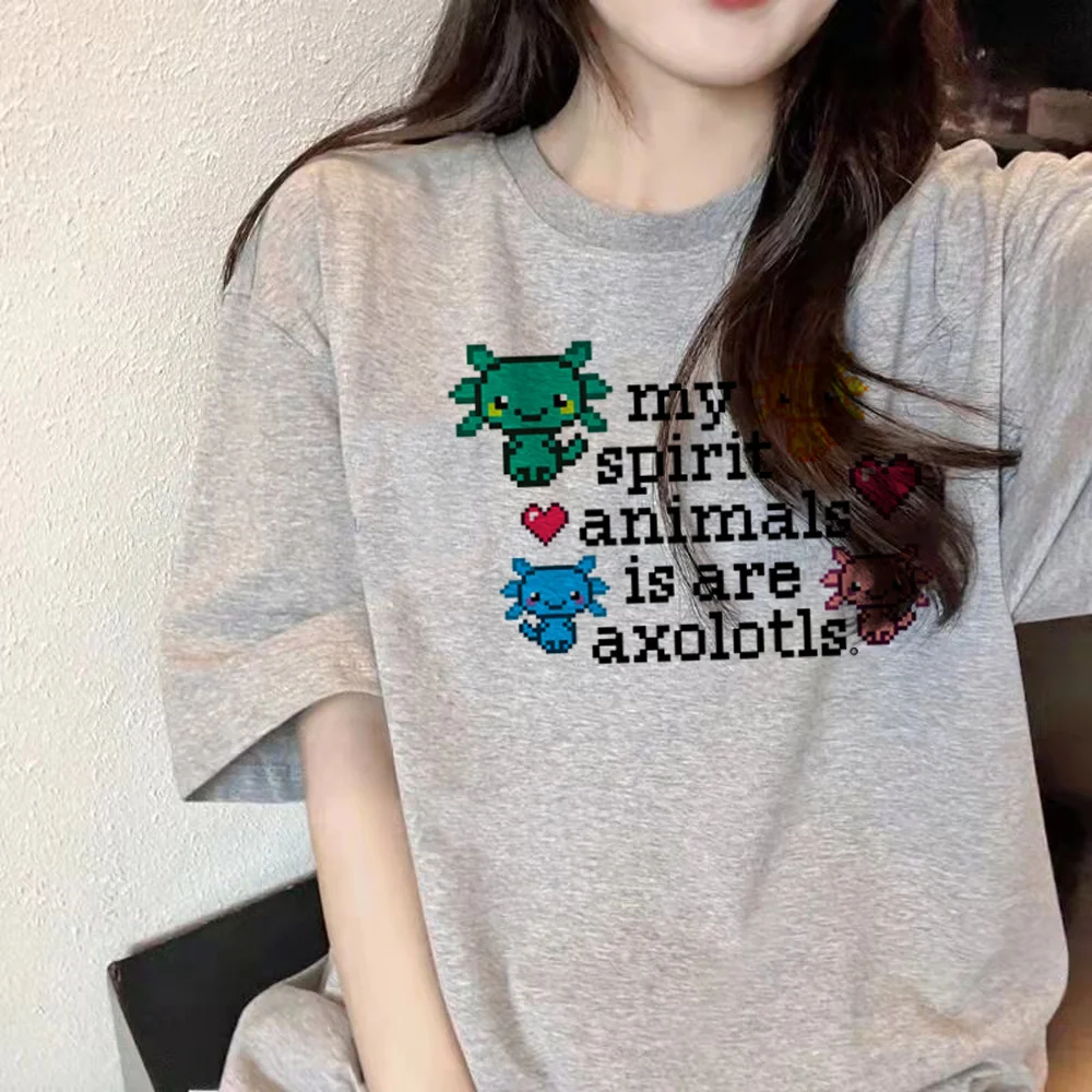 

Футболка Axolotl, женская футболка, женская уличная одежда