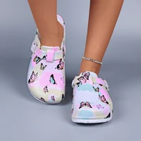 Pantoufles d'intérieur pour femmes, sabots mules, impression beurre, chaussures d'infirmière, pantoufles de maison souples EVA imperméables, sabots antidérapants décontractés 3