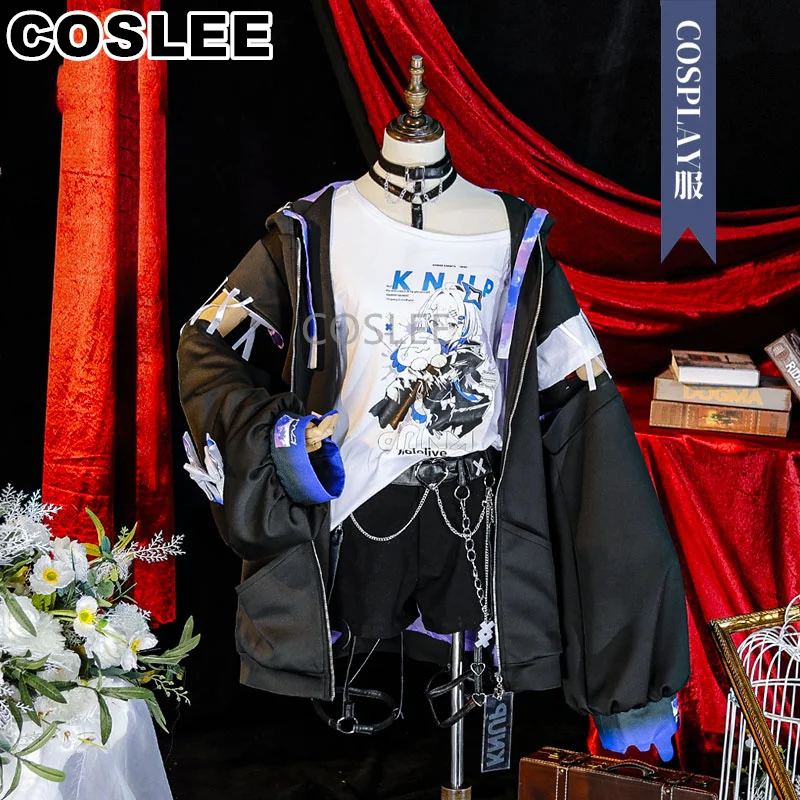 

COSLEE Vtuber Hololive Amane Kanata Cosplay Costume Fashion Cool Uniform Halloween Carnival Party Outfit Women XS-XXL New