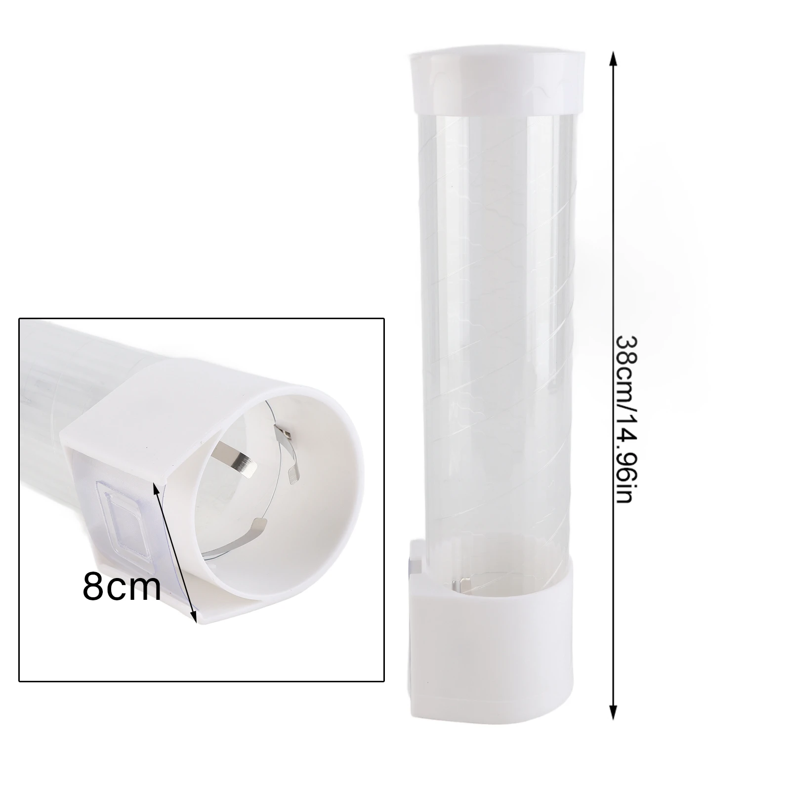 Disposable Paper Cups Dispenser Plastic Cup Holder For Water Dispenser Wall Mounted Cup Storage Rack Cups Container 7.5cm Dia