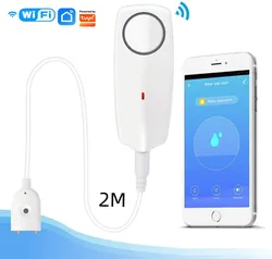 Tuya Recharging WiFi Water Leak Detector Water Leakage Sensor Security Protection With Sound Alarm Remote Alarm Smart Life App
