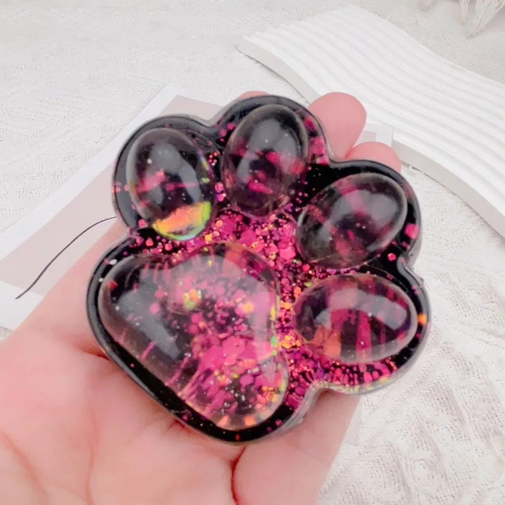 Dark Starry Sky Series Cat Claw Squishy Fidget Toy Stress Relief Sticky Squeeze Cat Paw Toys Party Favors Gifts 5