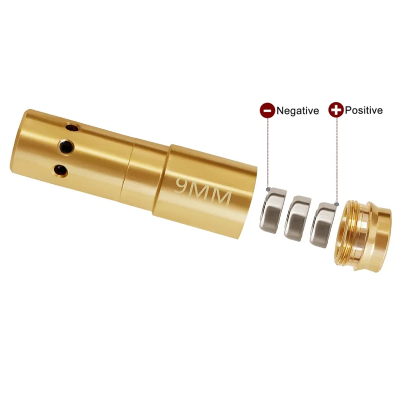 Laser Tactical Laser Bore Sight Collimator Boresighter Cartridge 9mm