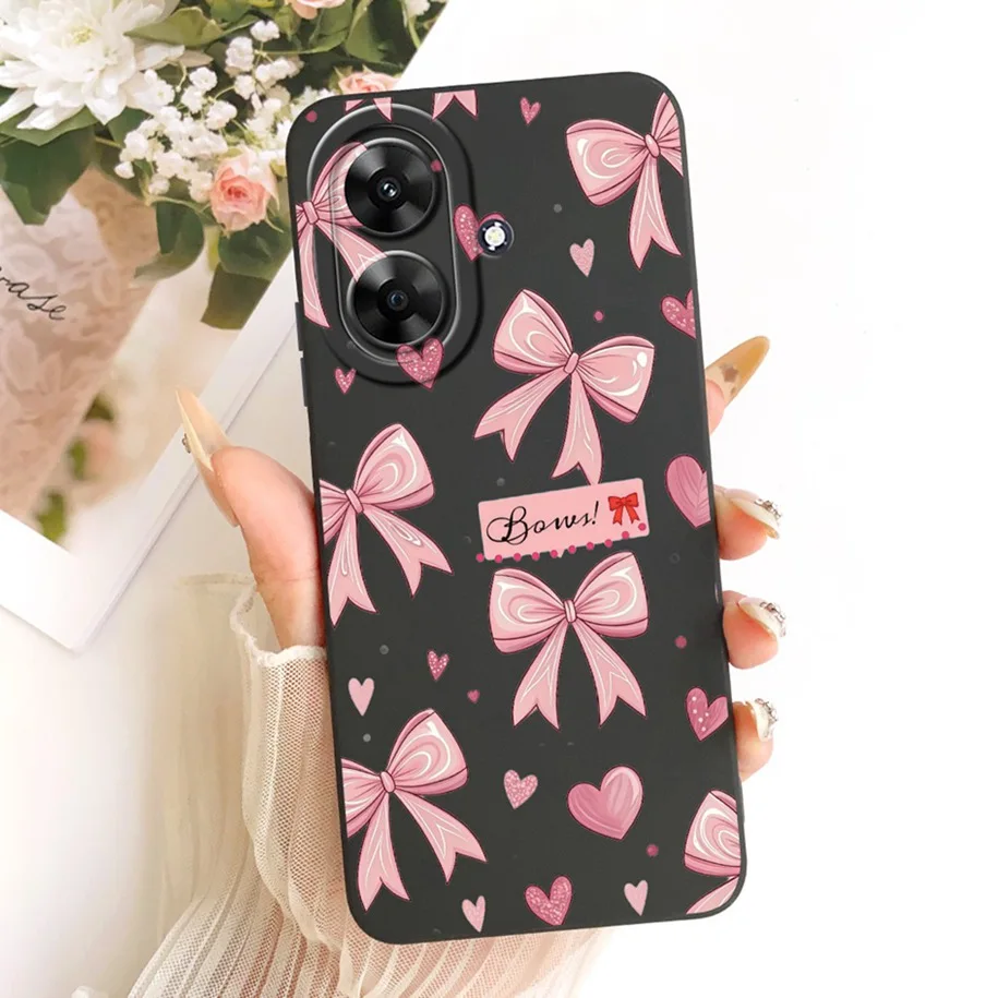 Fashion Flower Pretty Girls Soft Silicone Phone Cover