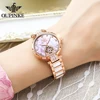 OUPINKE 3183 TOP Brand Women Watch Automatic Mechanical Elegant Ceramic Strap Diamond Waterproof Gift Box Watches for Women 2