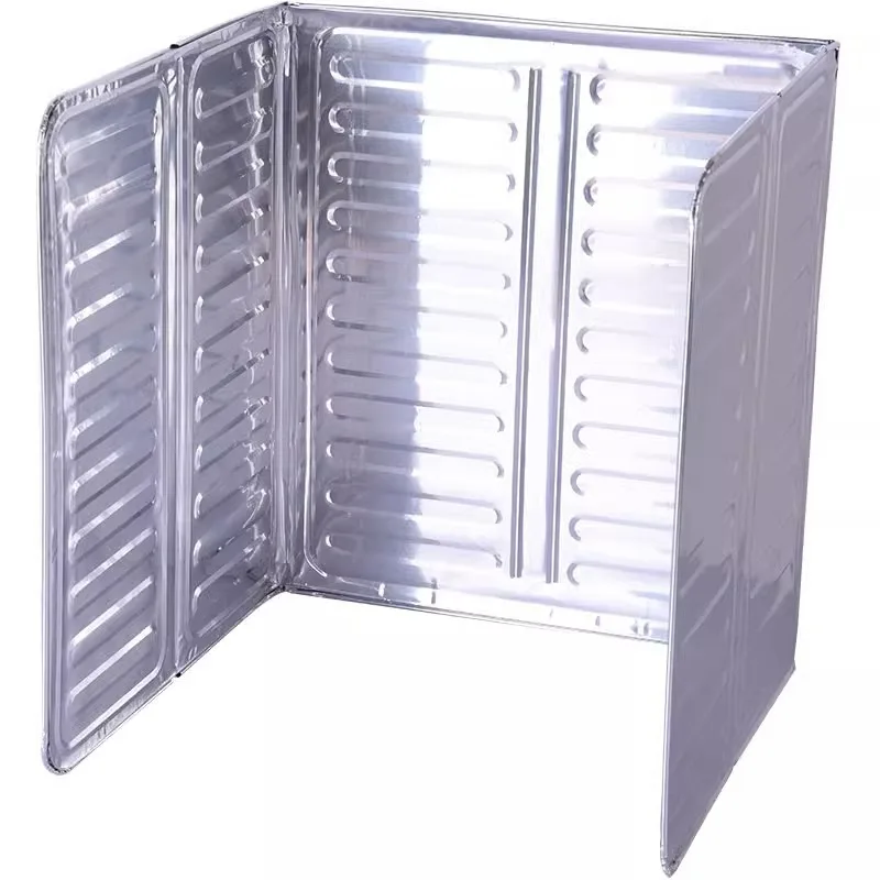 3 Sided Oil Splatter Guard Kitchen Aluminum Foil Anti Splatter Shield Guard Grease for Stove Top Frying Pan kitchen splatter screen kitchen splash guard