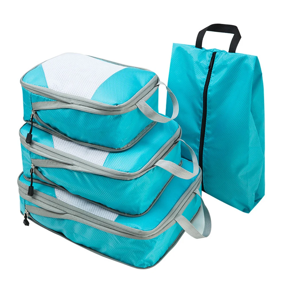 4pcs/set Portable Luggage Travel Storage Bag Suitcase Organizer Set