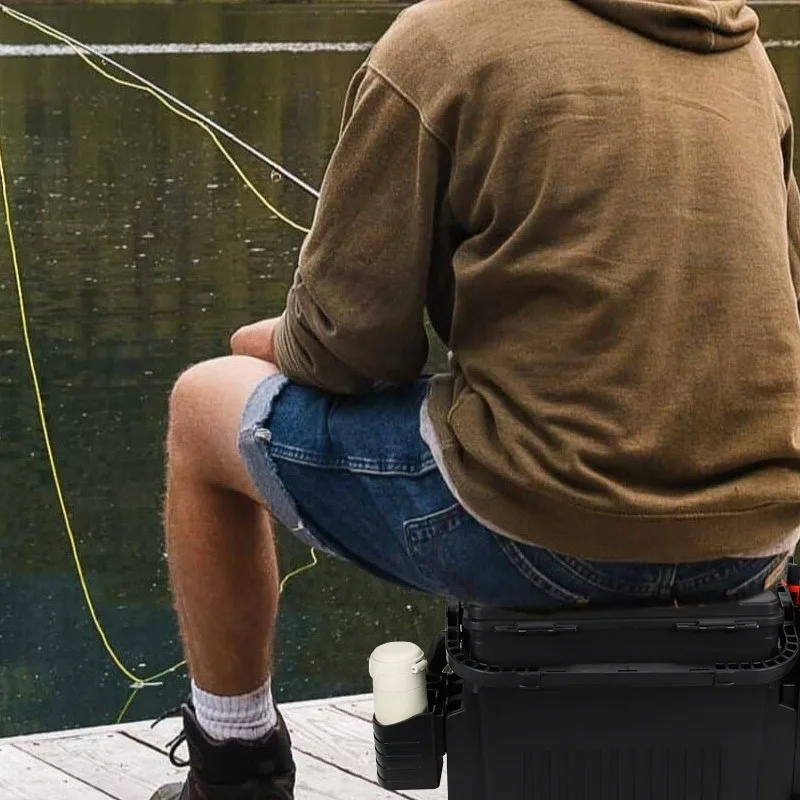 Fishing Gear Accessories 1pc Fishing Box Cup Holder Fishing Barrel Water Bottle Mount Rack Fish Boxes Accessories