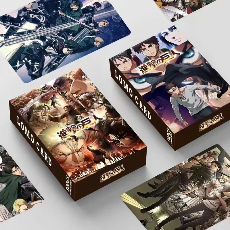 

Attack On Titan 30pcs Lomo Cards Japanese Anime Card Games Postcard Collection Message Photo Birthday Gift For Anime Fan Toys