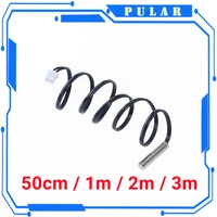 Hot 50cm 1m 2m 3m NTC Thermistor Temperature Sensor Waterproof Probe Wire PLR 10K 1% 3950 W1209 W1401 cable