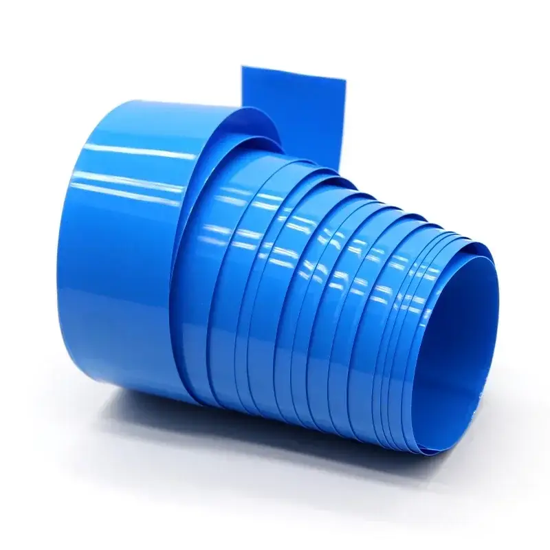 18650 PVC Heat Shrink Tube Battery Pack Blue Width 29.5mm~300mm Insulated Protection Film Wrap Lithium Case Cable Sleeve - Image 4