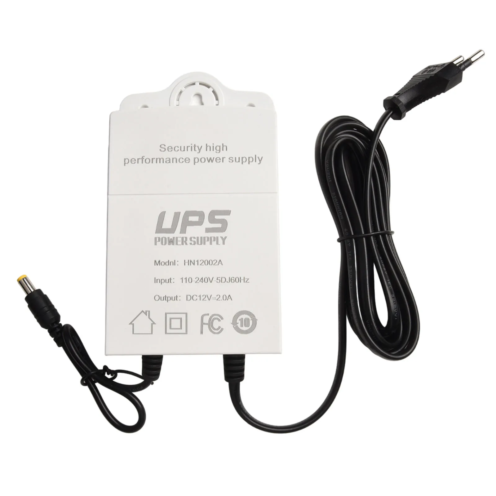 DC12V-2A Monitor UPS Uninterruptible Power-Supply Mini UPS Battery Backup AC110-240V 50/60HZ EU Type 1800mah