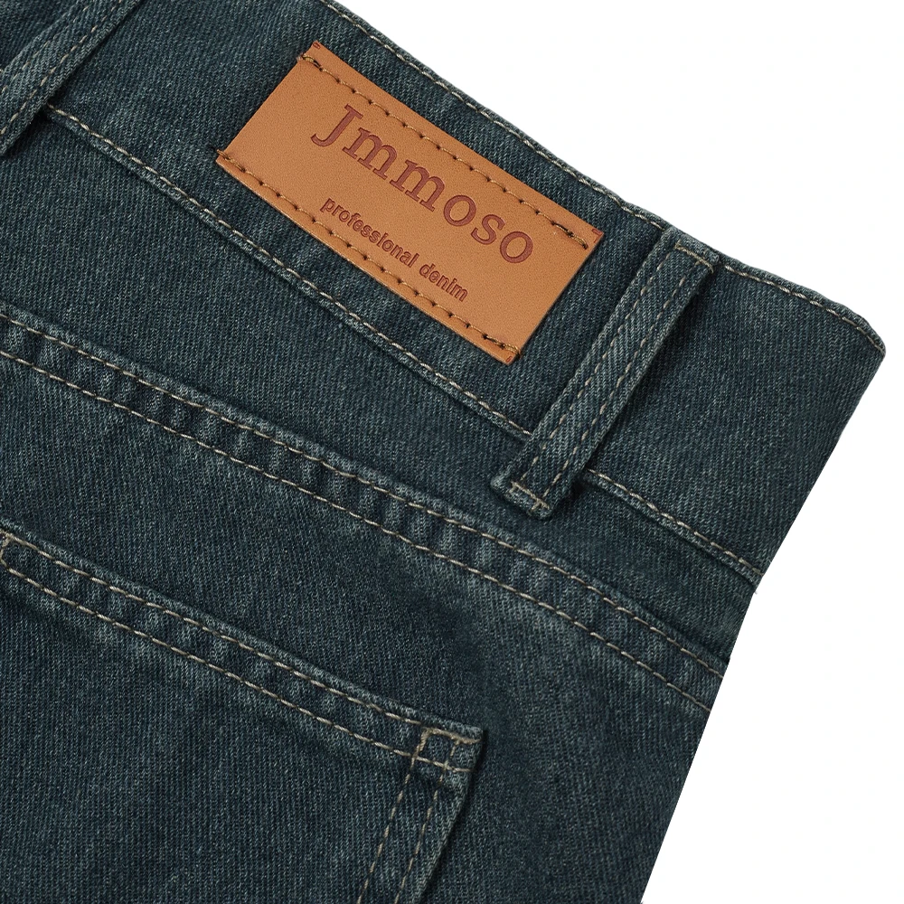 Modishion Vintage Blue High Rise Wide Leg Jeans Loose Straight Jeans Wide Leg Pants