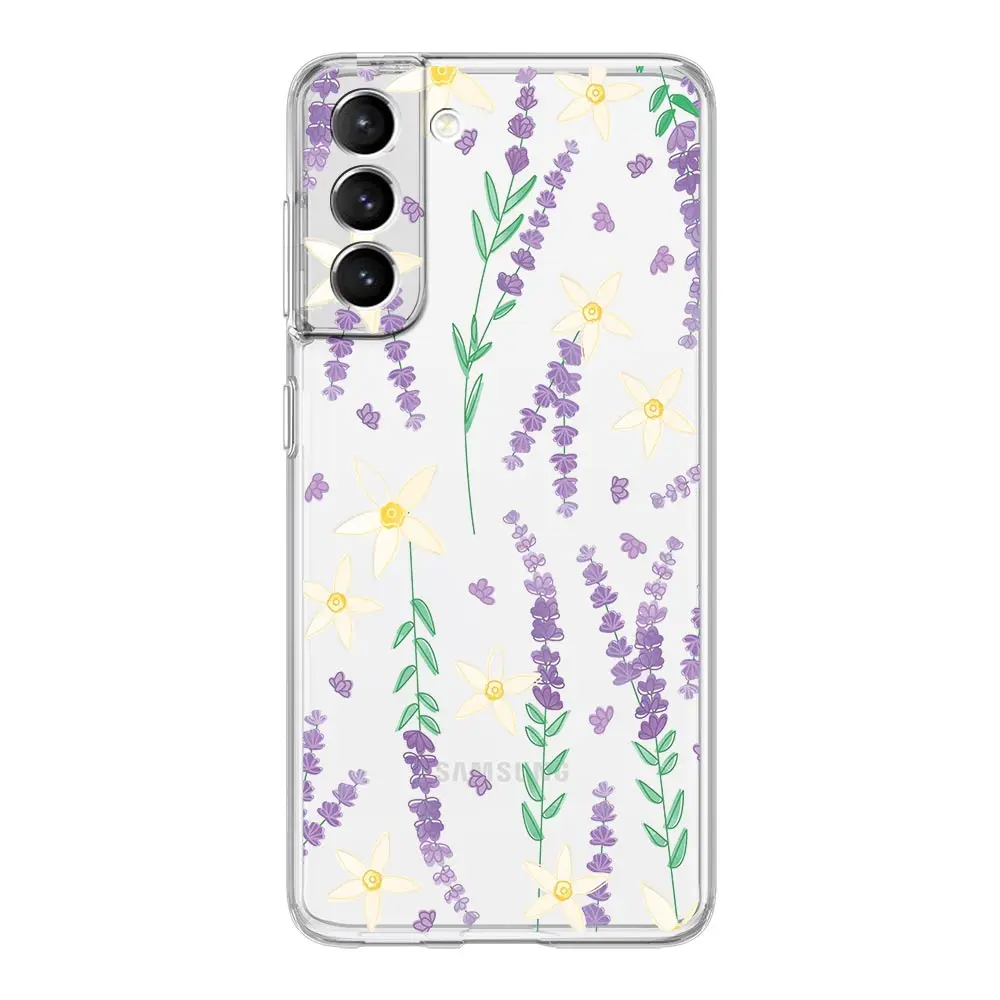 Vintage Sunflower and Lavender Floral Phone Case Cover