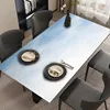 Artistic Gradient Living Room Table Mats PVC Waterproof Oil Proof Tablecloth Kitchen Dining Table Decoration Full Cover Mat 식탁보 4