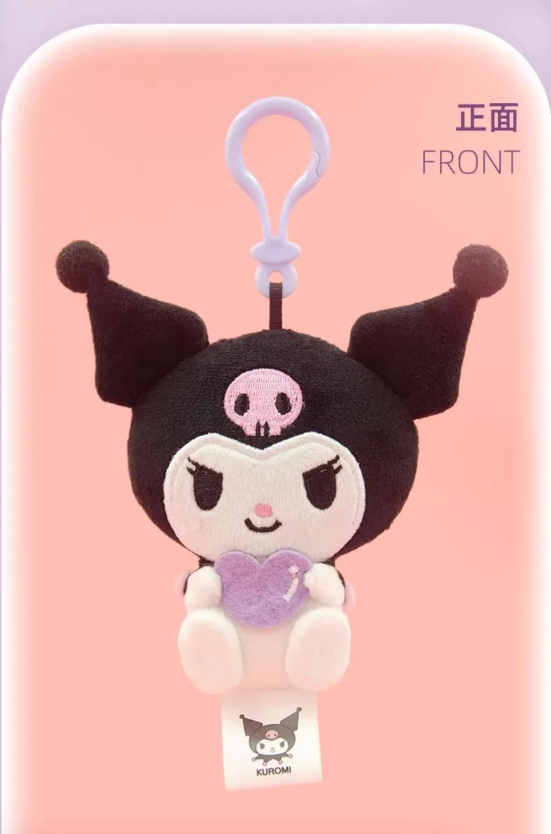 Sanrio Hello Kitty Kuromi Melody Pachacoo Cinnamoroll Plüschtiere Schlüsselanhänger Niedlicher Anime-Schlüsselanhänger Gefüllter Anhänger Geburtstagsgeschenk – Detail 14