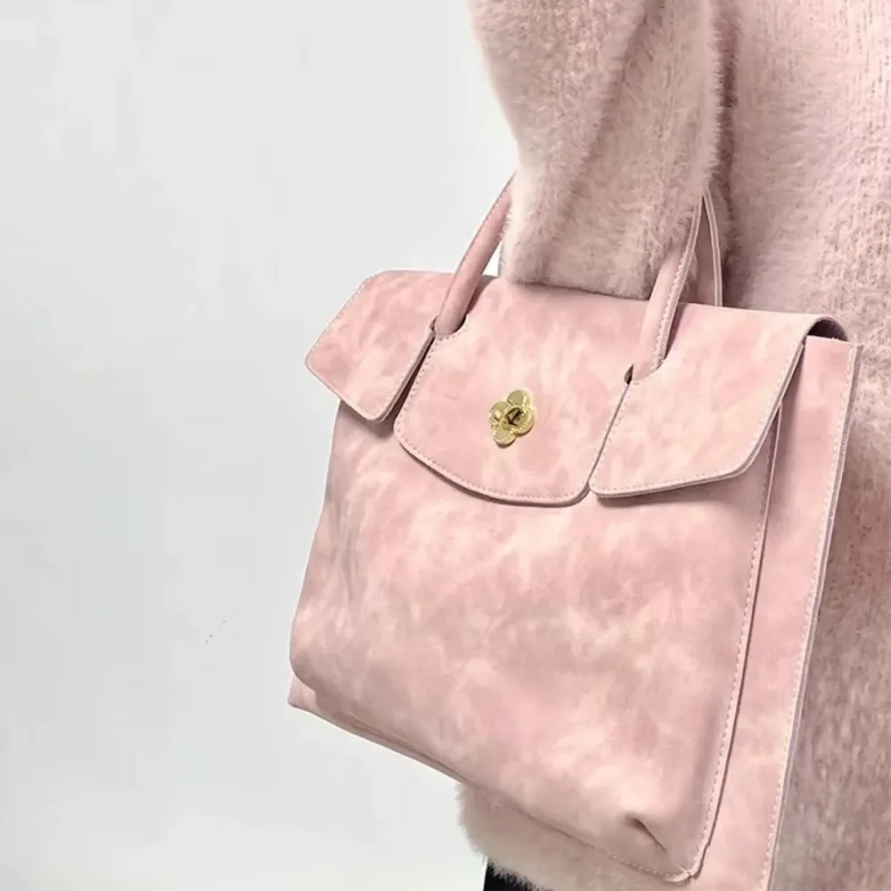 Elegant Pink Women's Laptop Bag - PU Leather, Luxury Design, Large Capacity, Waterproof