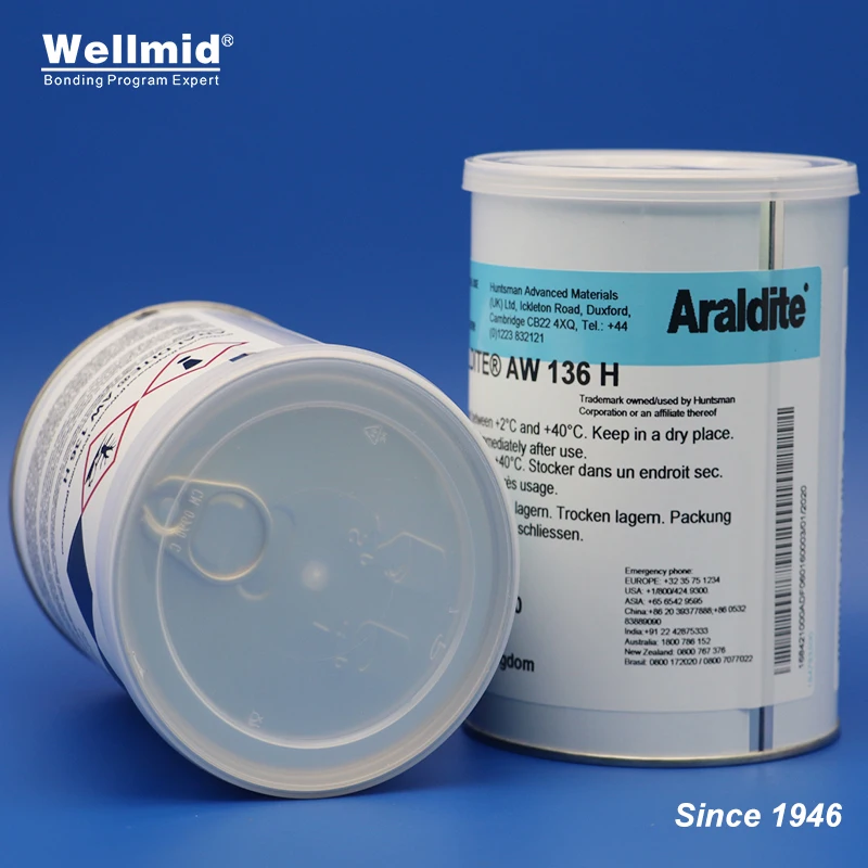 ARALDITE AW136H Cas.25068-38-6 White epoxy resin with HARDENER HY991 994 HY997 Multiple fluid states and color for 2K adhesive