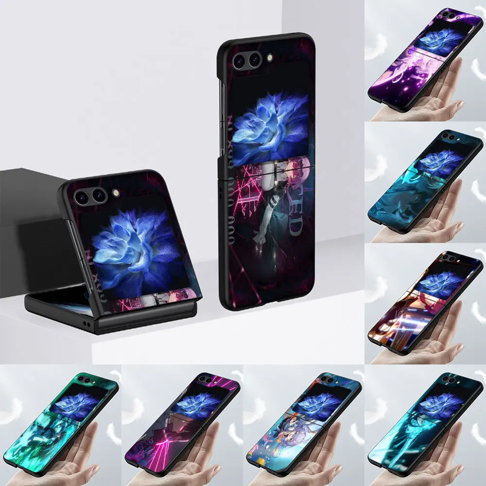 Custodia Honkai Star Rail Per Samsung Galaxy Z Flip5 Custodia Protettiva Pieghevole Z Flip 5 Zflip5 Custodia Rigida Nera Per Pc Cellulare