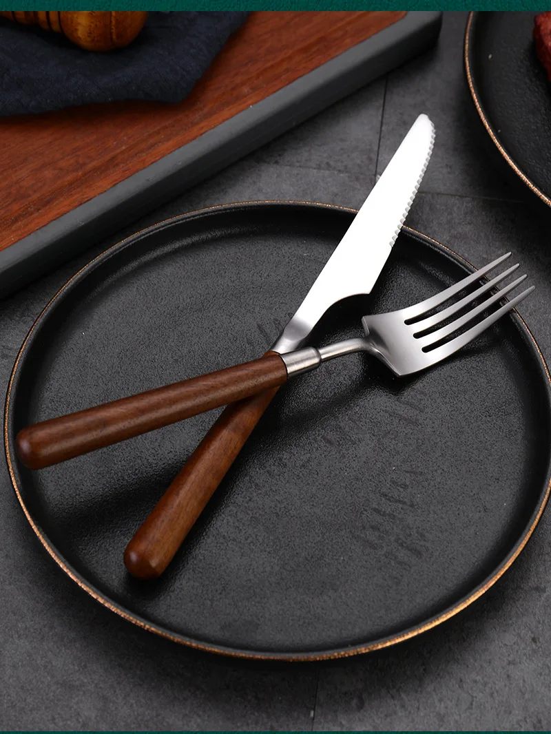 Wooden Handle Cutlery Set _13