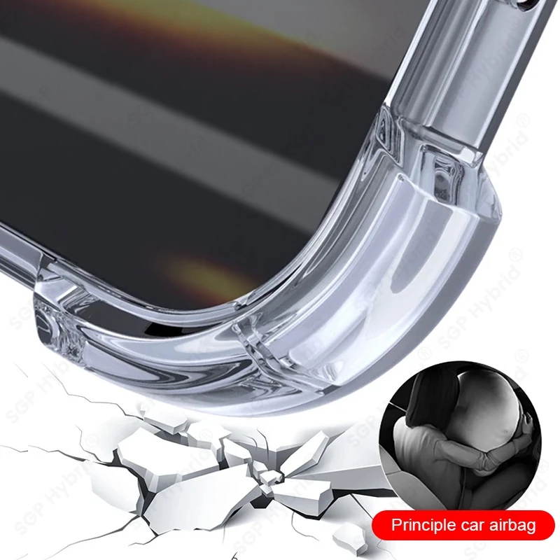 Clear Airbag Shockproof Silicone Back Cover