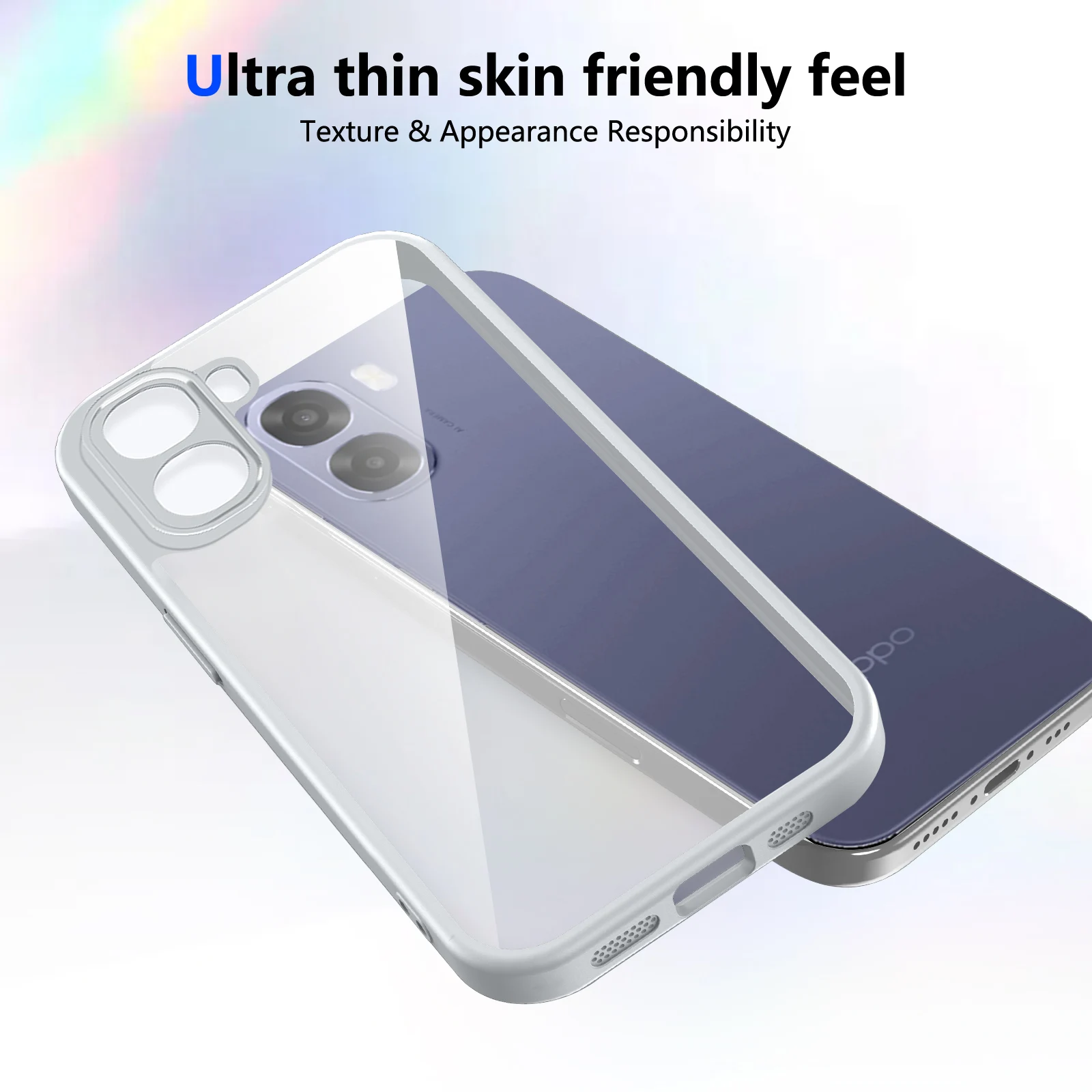 Enhanced Air Cushion Silicone Bumper Matte Back Cover Hard Phone Case