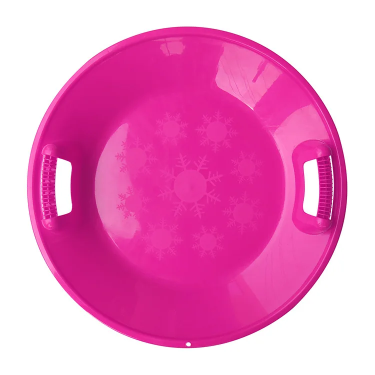 Heavy-Duty Cold Resistant Durable Handles Downhill Saucer Snow Sleds Plastic Winter Outdoor Snow Sledge For Adults And Kids