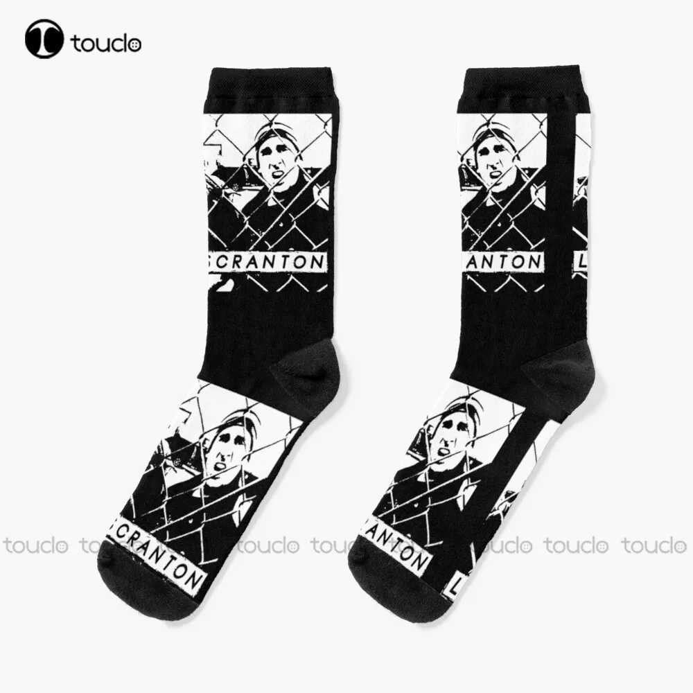 

Lazy Scranton The Office Michael And Dwight Rap The Electric City The Office Michael Scott Dwight Schrute Dunder Mifflin Socks