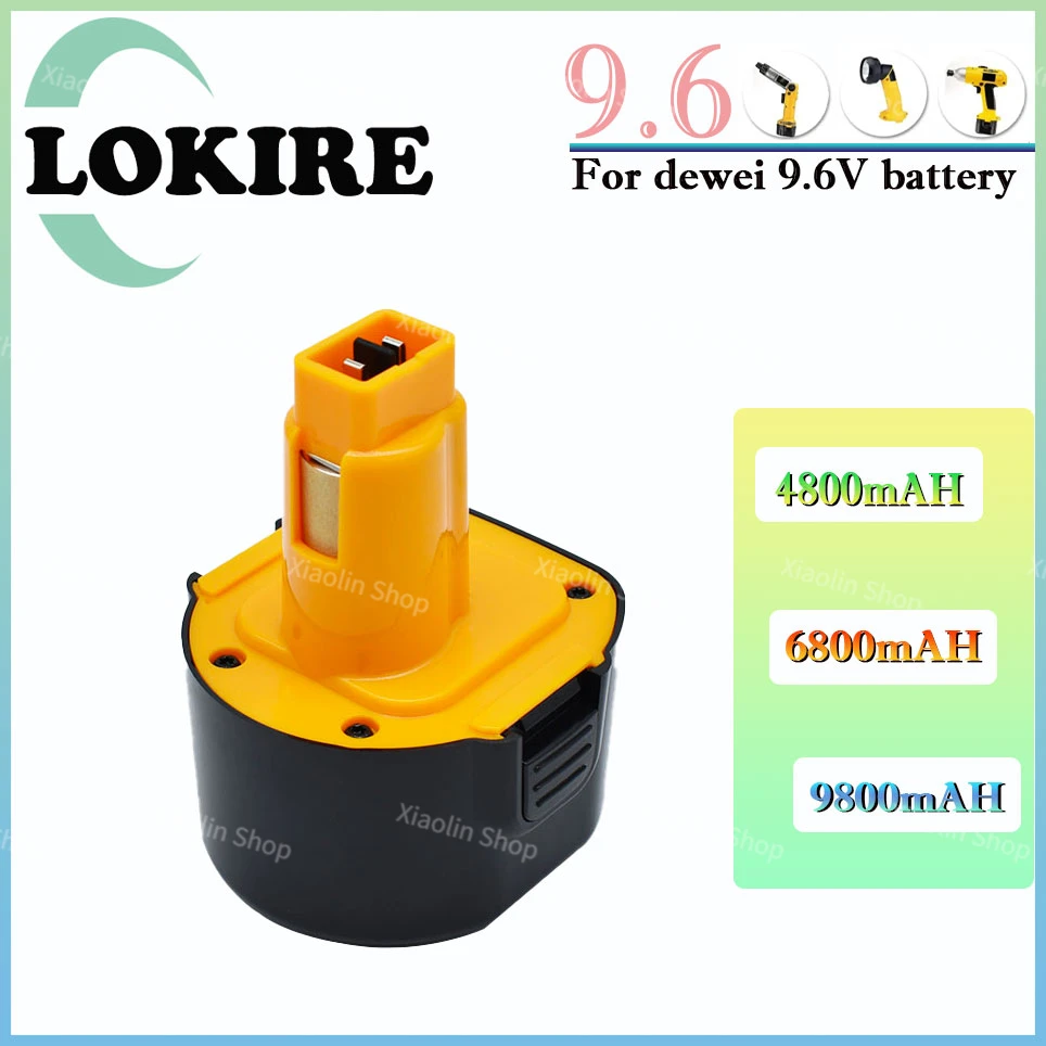 

9.6V 6.8Ah Ni-MH Battery for dewei DE9036 DE9061 DE9062 DW9060 DW9061 DW9062 EZWA 29 DW050 DW909K DW909 DW902