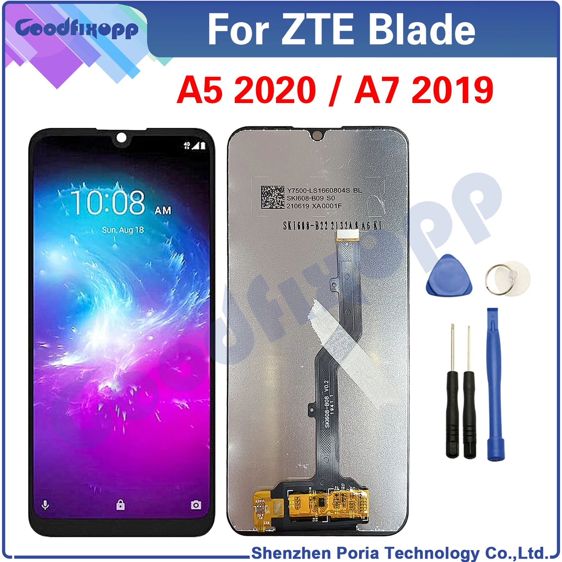 Экран 6 09 дюйма для ZTE Blade A7 A5 2020 ЖК-дисплей кодирующий преобразователь сенсорного