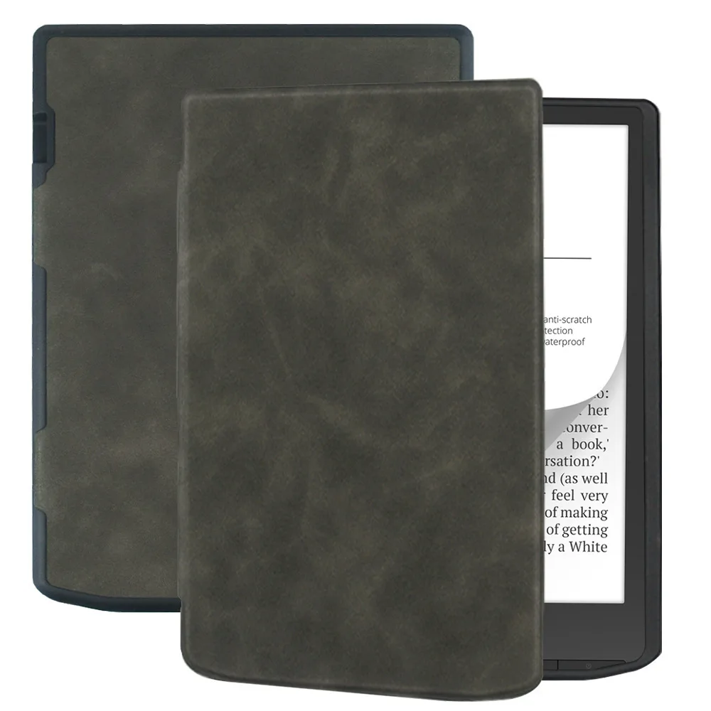 Premium Leather Slim Shockproof Case for 7.8-Inch E-Reader with Auto Sleep Smart Cover