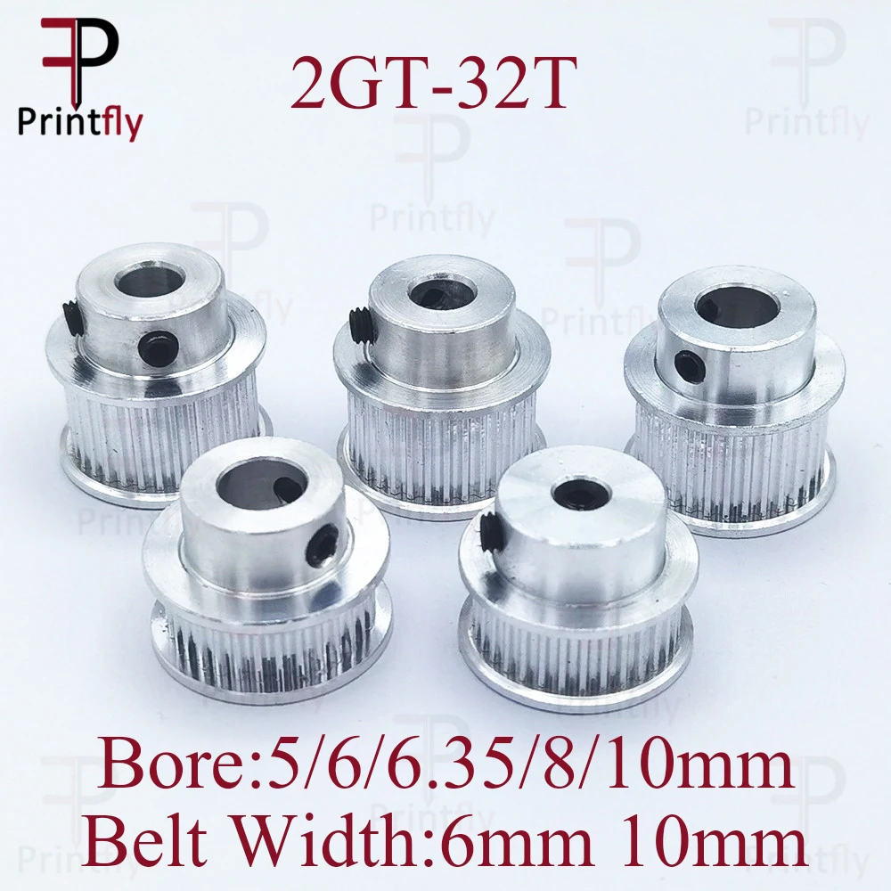 best stepper motor for 3d printer Printfly 2GT 14 15 16 17 18 19 Teeth 3D Printer Parts GT2 Timing Pulley Bore 5mm Synchronous Wheels Gear Part For Width 6mm Belt synchronous belt