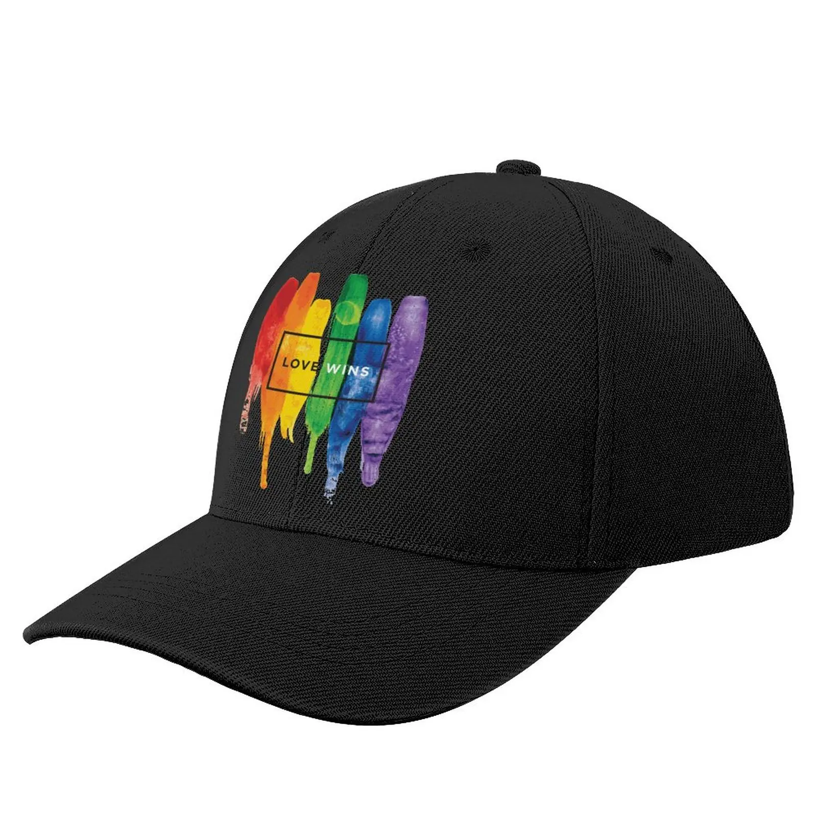 

LGBT Love Wins Rainbow Gay Baseball Cap Homosexual Slogan Stylish Trucker Hat Summer Female Running Printed Baseball Caps