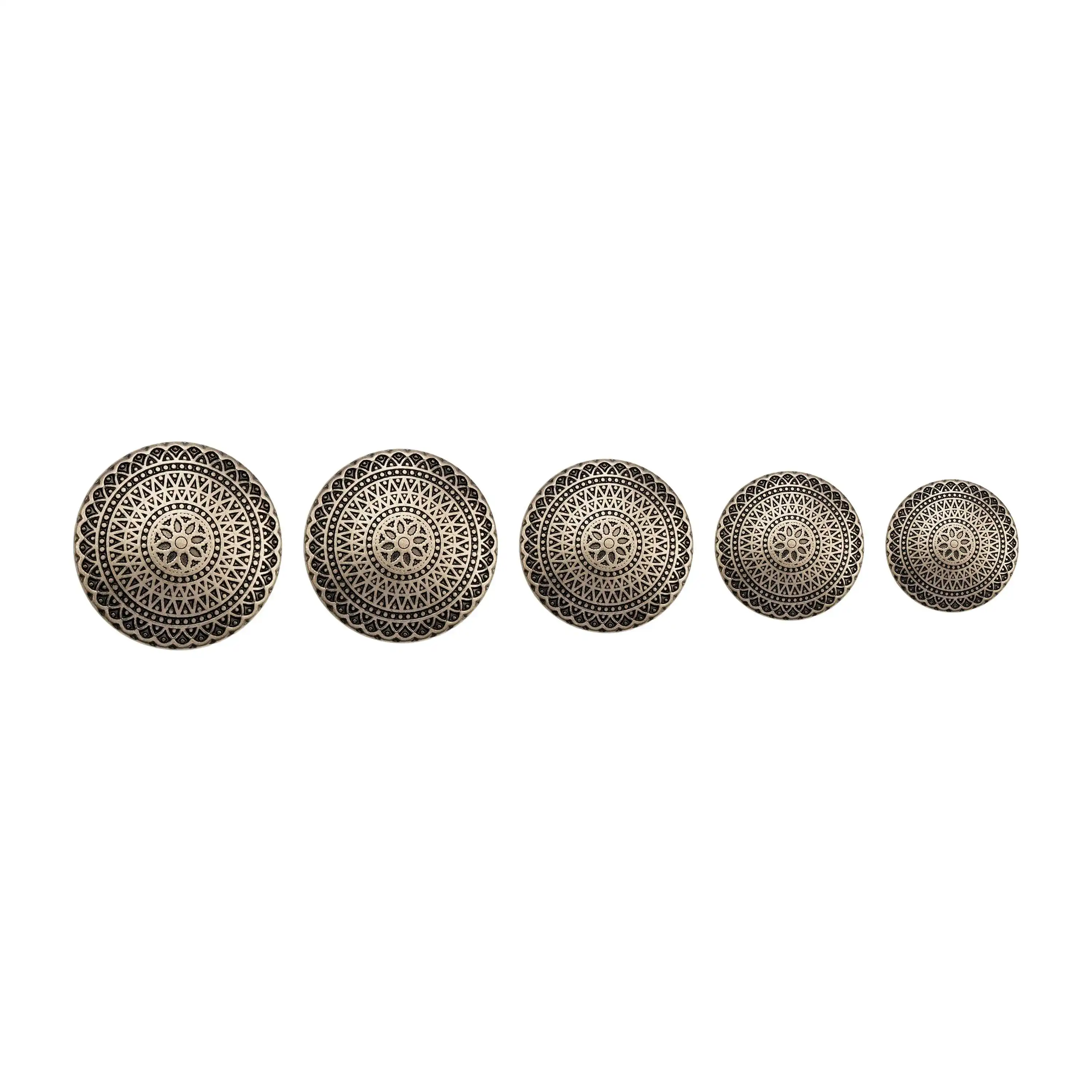 12 Bottoni Vintage In Metallo Lone Star: Forniture Per Cucire In Ottone Anticato - Italia