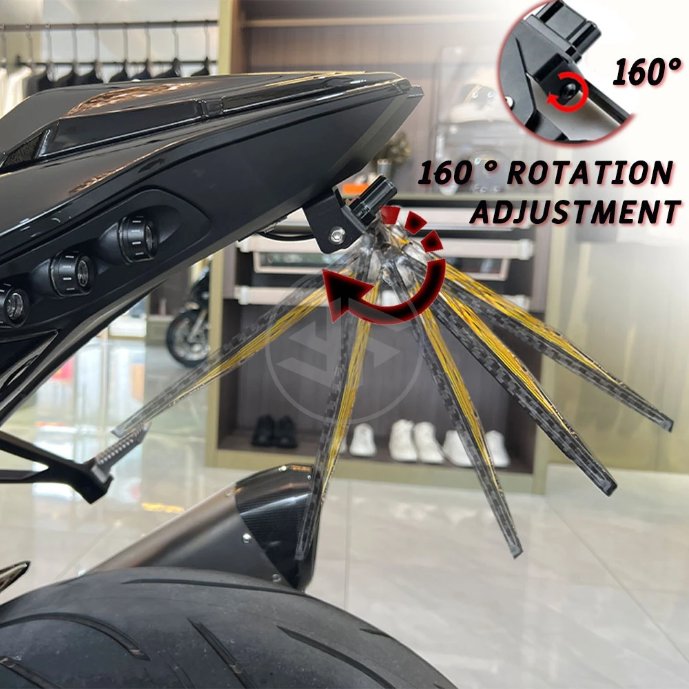 Motorcycle Accessories License Plate Holder Adjustable Long Short Frame BMW S1000RR S1000R M1000RR