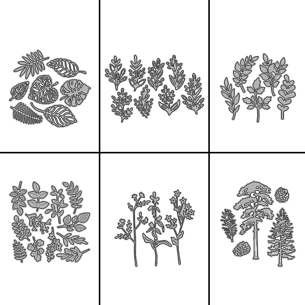 

Цветочная серия листьев рамка металлические Вырубные штампы для «сделай сам» альбом для скрапбукинга бумажные карточки украшения ремесла тиснение 2022 новые штампы