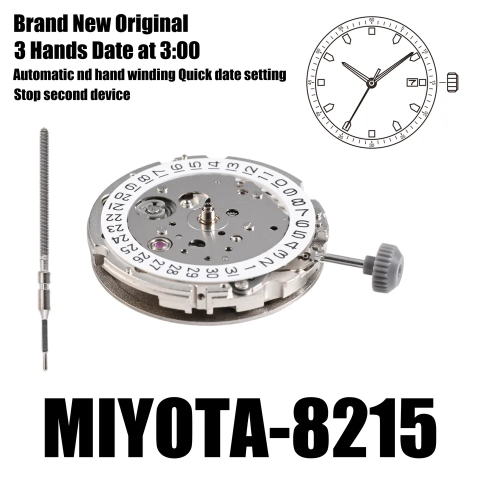 Japanisches Miyota 8215-Uhrwerk, Automatischer Ersa Produktbild-Vorschau 7