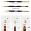1~6PCS French Stripe Nail Art Liner Brush Set Tips Ultra-thin Line Drawing Pen Dual End UV Gel Painting Brushes Manicure Tools 5