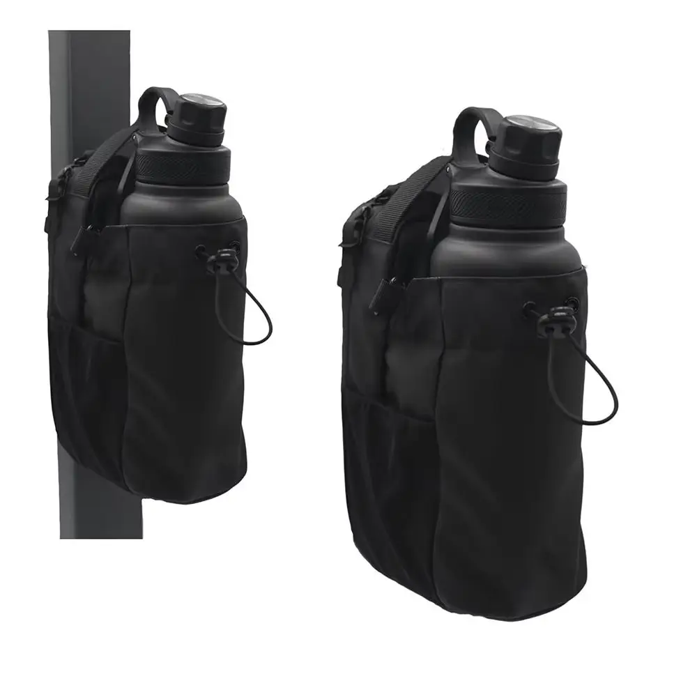 Magnetic Water Bottle Sling Bag Large Capacity Adjustable Gym Bottle Bag Portable Multi-layer Crossbody Sports Bag Outdoor 2