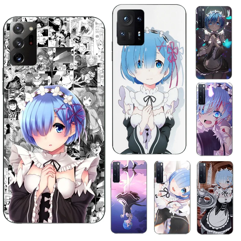 Re Zero Rem Anime Phone Case Coque For Redmi Note 9 10 11 Pro 7 8a 8pro 9a 9s Cover Fundas For
