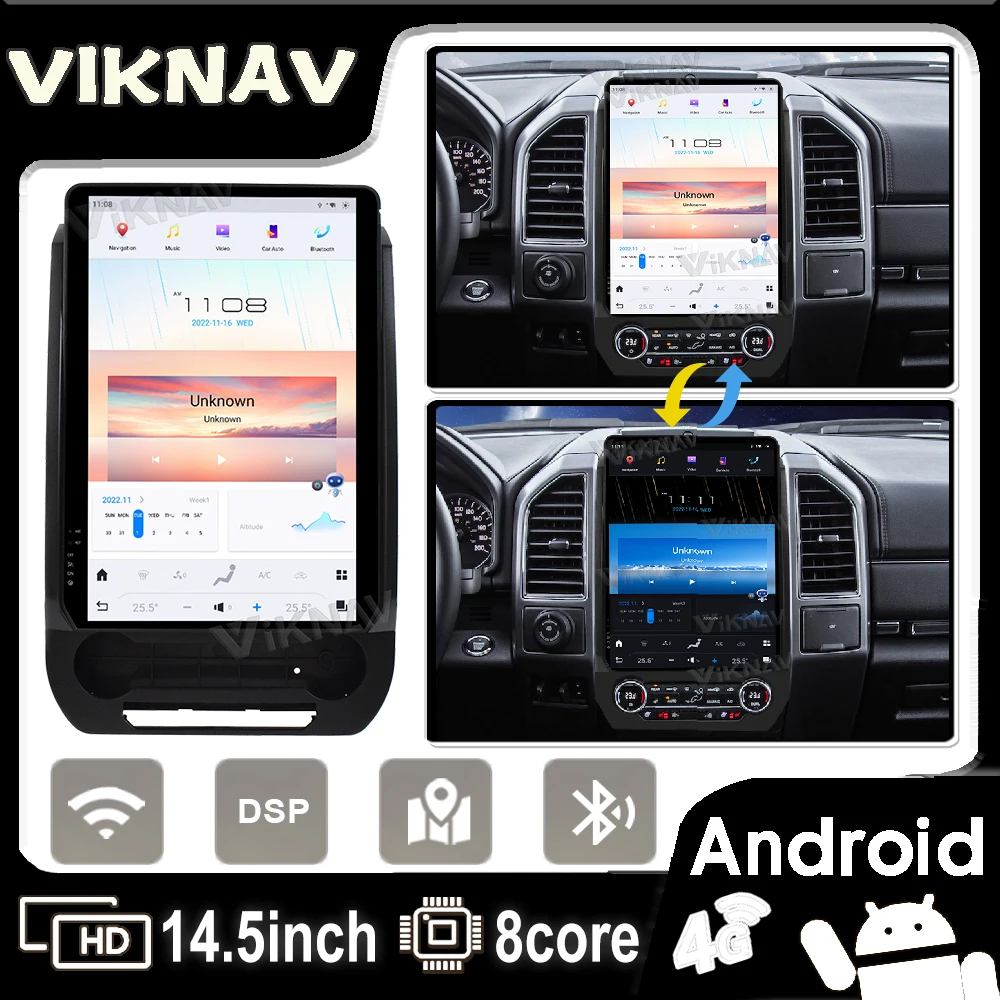 

android head unit for ford expedition 2016-2022 car radio latest system Car GPS navigation Stereo Recorder with carplay