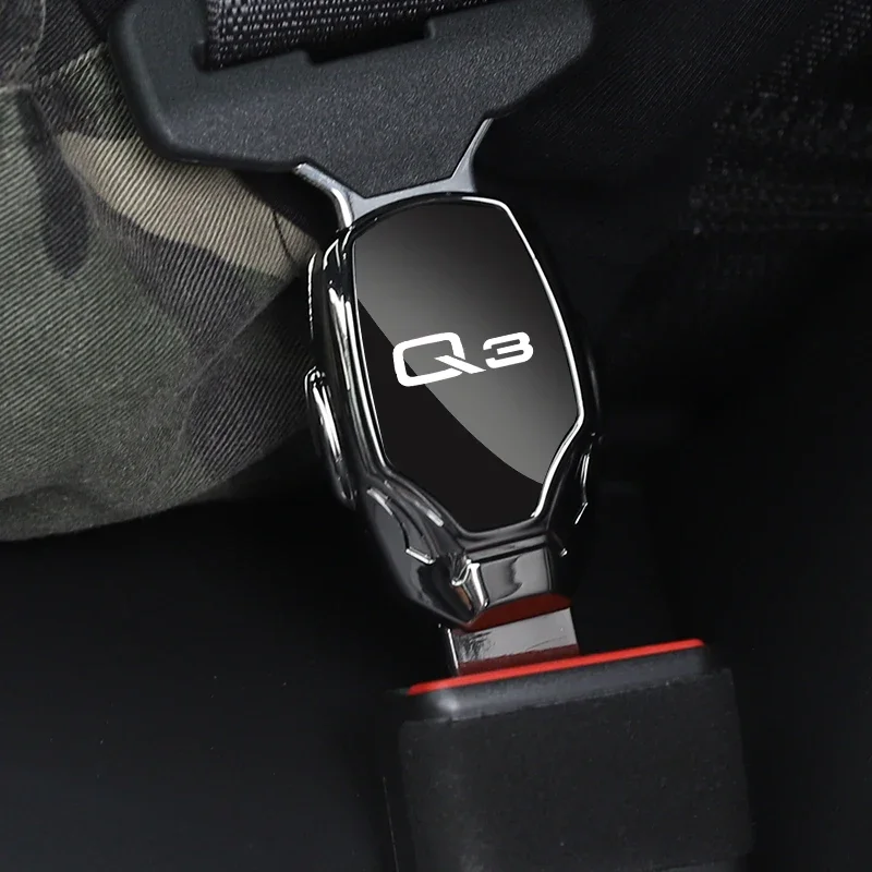 Car Seat Belt Metal Jewelry Seat Belt Accessory Extender For AUDI Q3 1pc